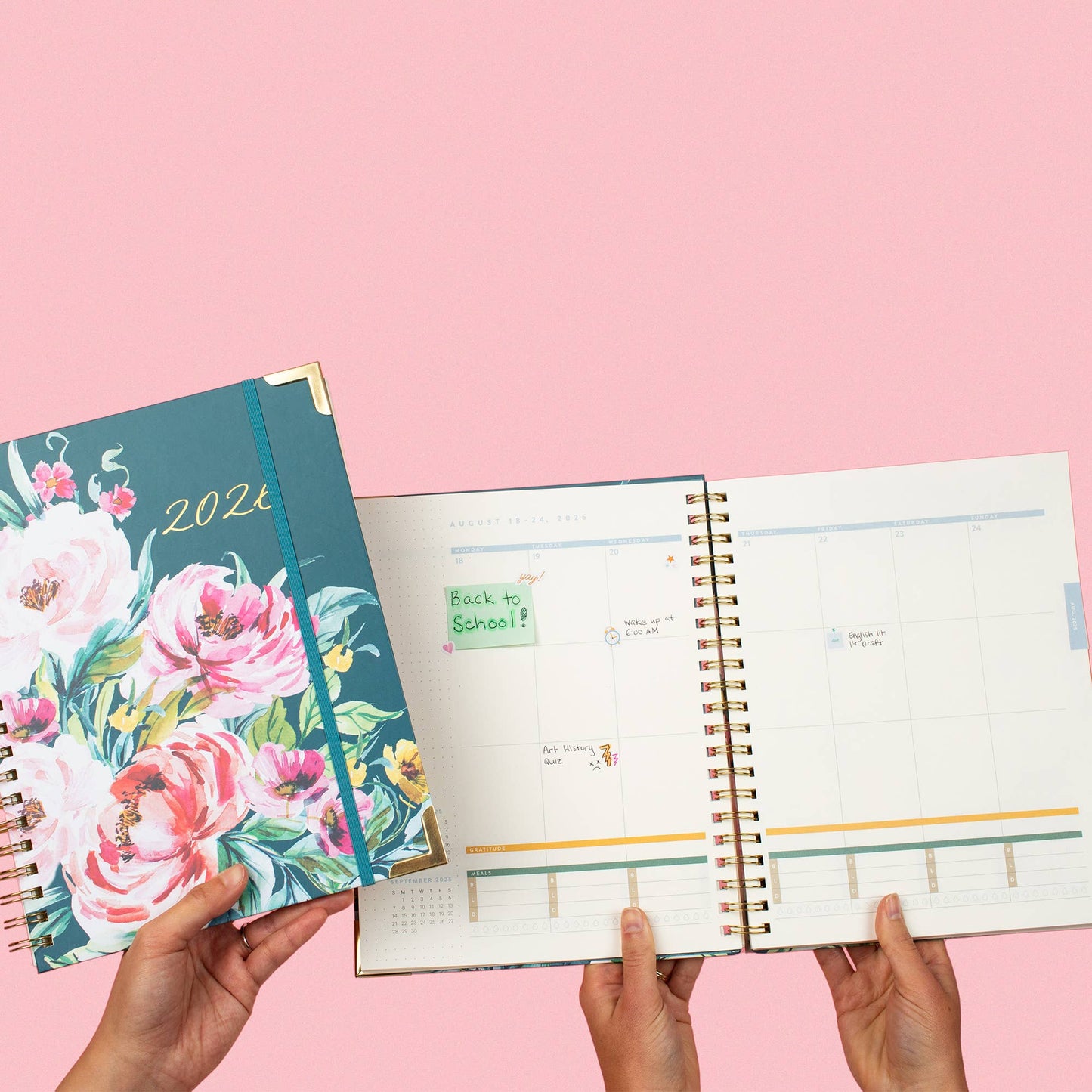 Studio Oh 2026 Bella Flora Extra-Large Spiral Planner