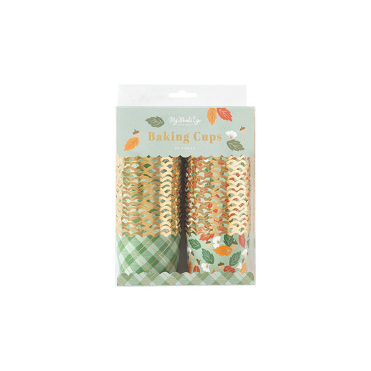 Minds Eye - Gold Foil Gather Leaves Baking/Treat Cups (50 pcs)