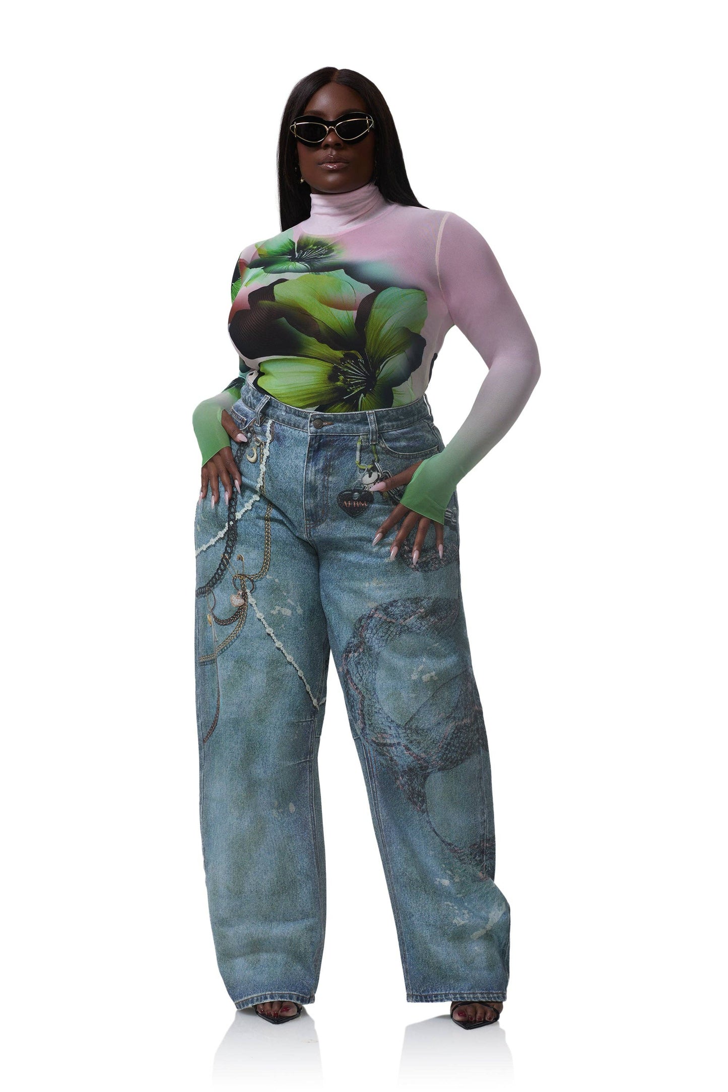AFRM Zadie Top - Ombre Fleur