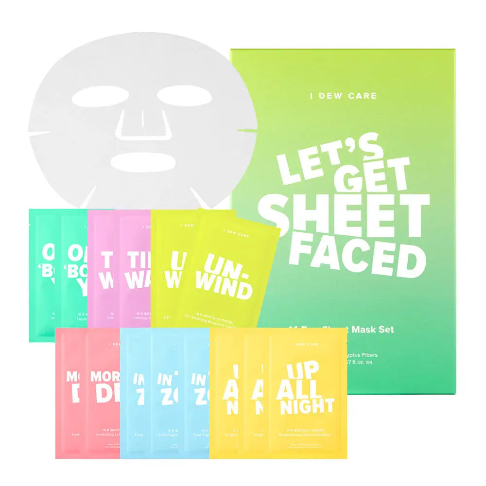 I DEW CARE Let's Get Sheet Faced 14 Day Sheet Vegan Mask Set