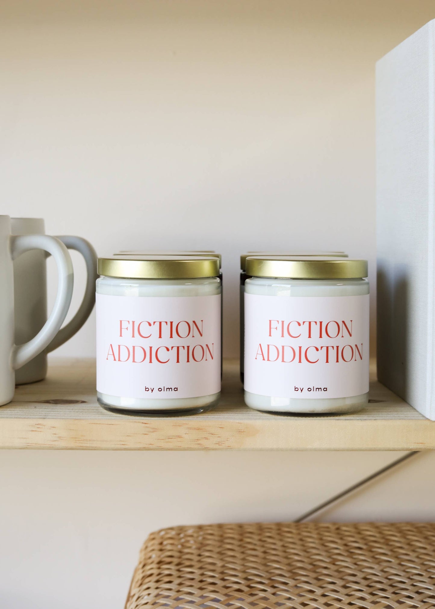 Jax Fiction Addiction - Book Lover Candle - 9oz Clear