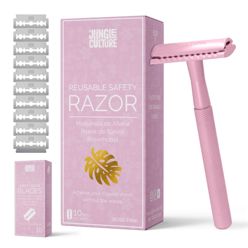 Jungle Razor WITH 10 razor blades included + stand