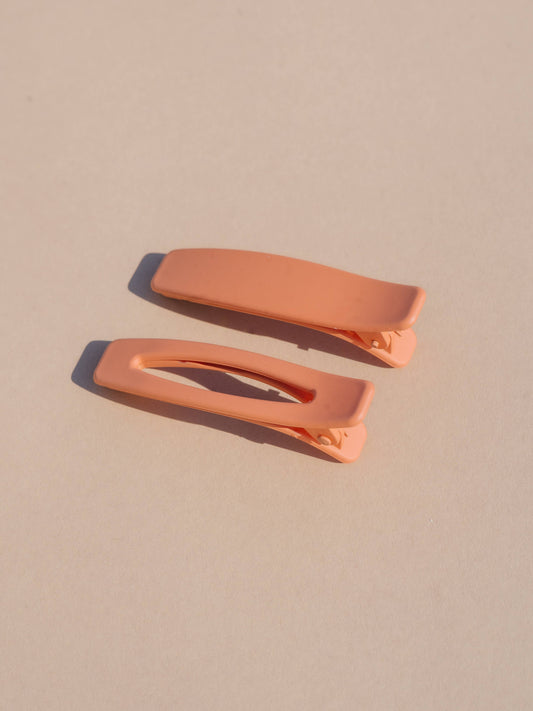 Nat & Noor Lani | Peach | Acrylic Hair Clip | Hair Pin