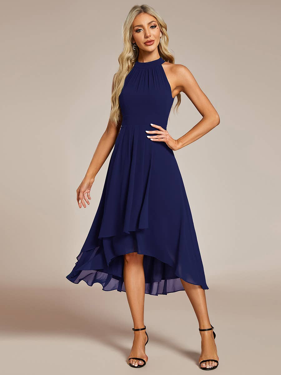 Ever Pretty Midi Lining Length fold stream Empire Waist Dresses