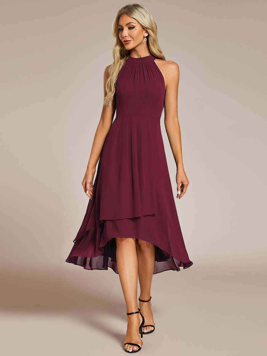 Ever Pretty Midi Lining Length fold stream Empire Waist Dresses