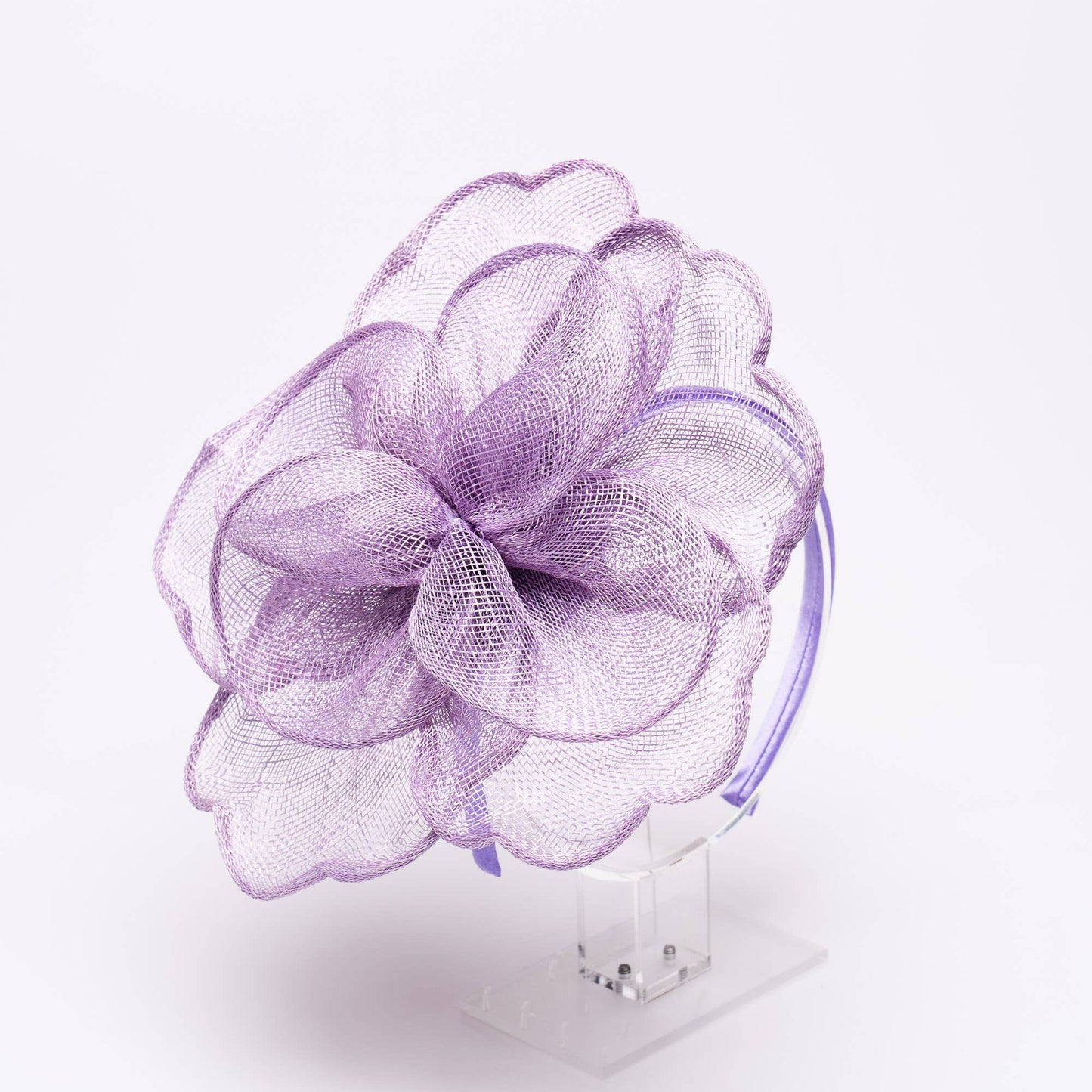 KaKyCo Sinamay Peony Pedal Narrow Headband Fascinator