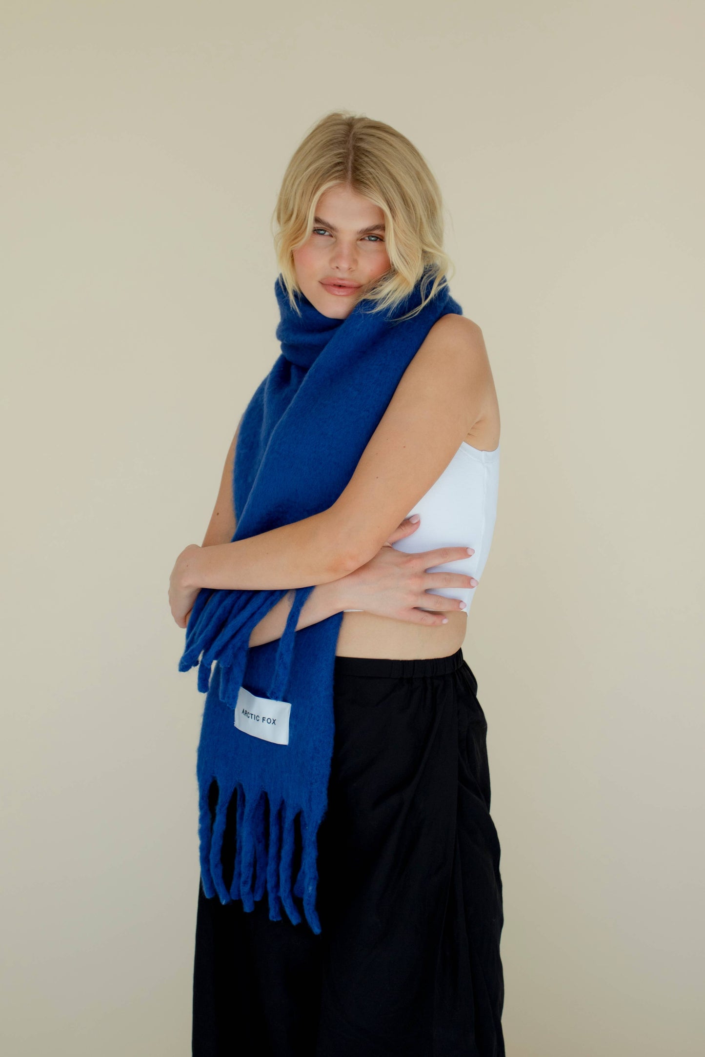 The Stockholm Scarf - 100% Recycled - Blue - AW23