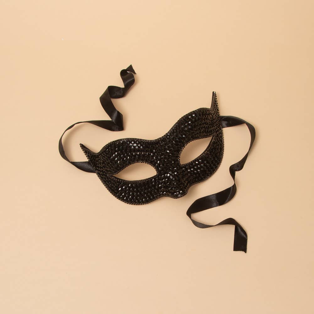 Sophia Rhinestone Fashion Mask