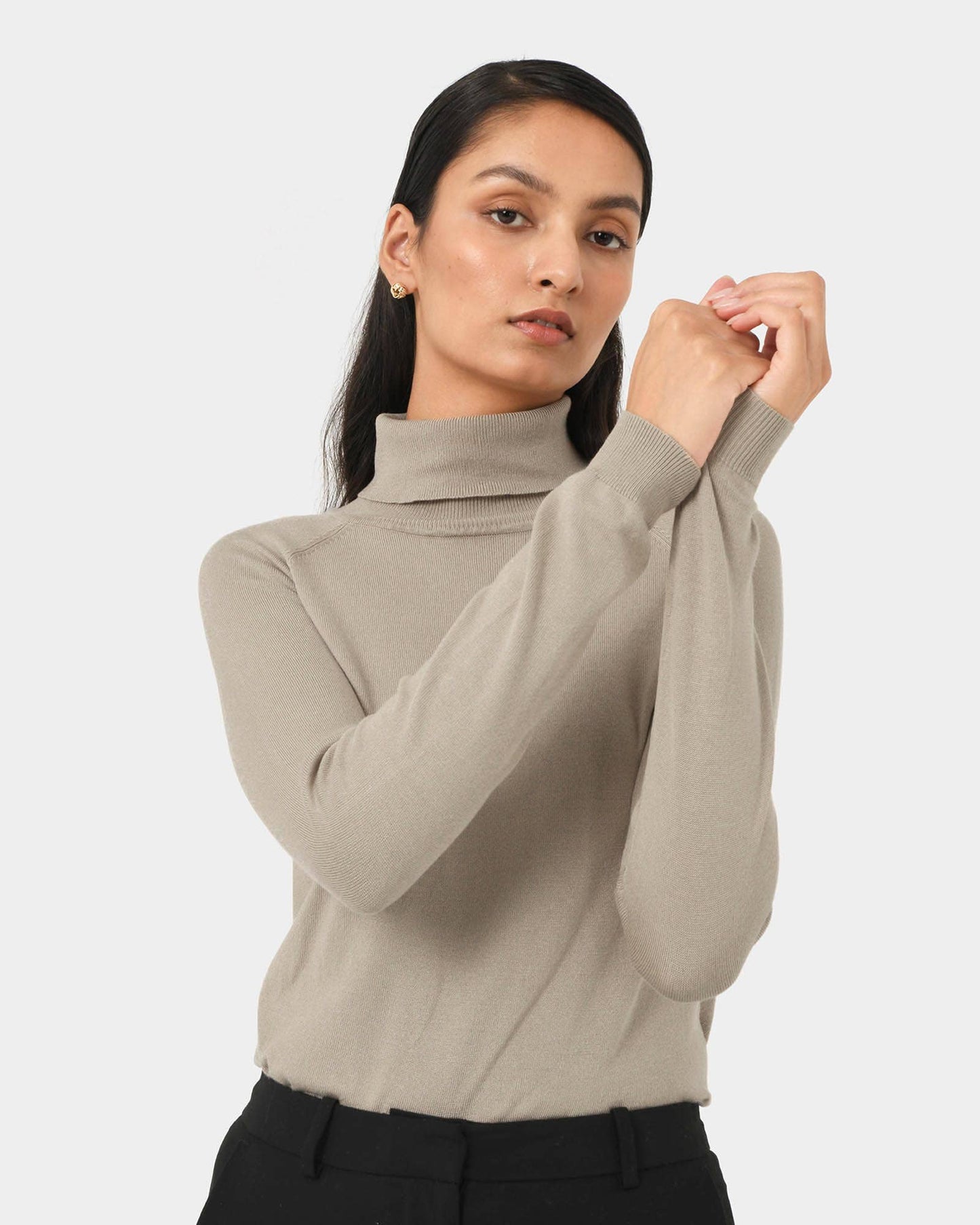 Forcast Women's Clarisse Turtleneck Sweater Jumper