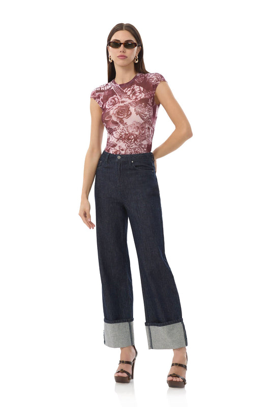 Afrm Nina Top - Rose Convo