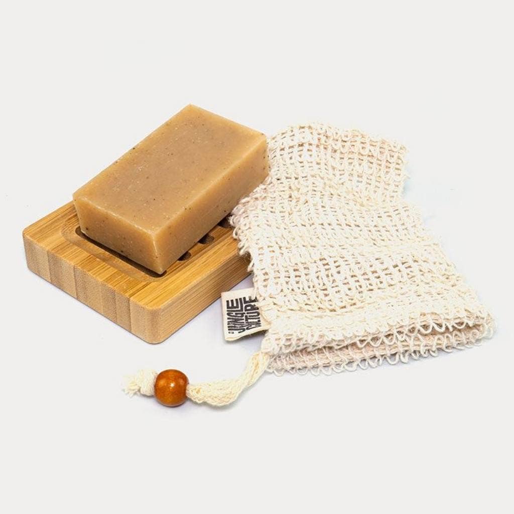 Jungle Soap Bag - Sisal | Natural Fibre Mesh Soap Pouch Sack