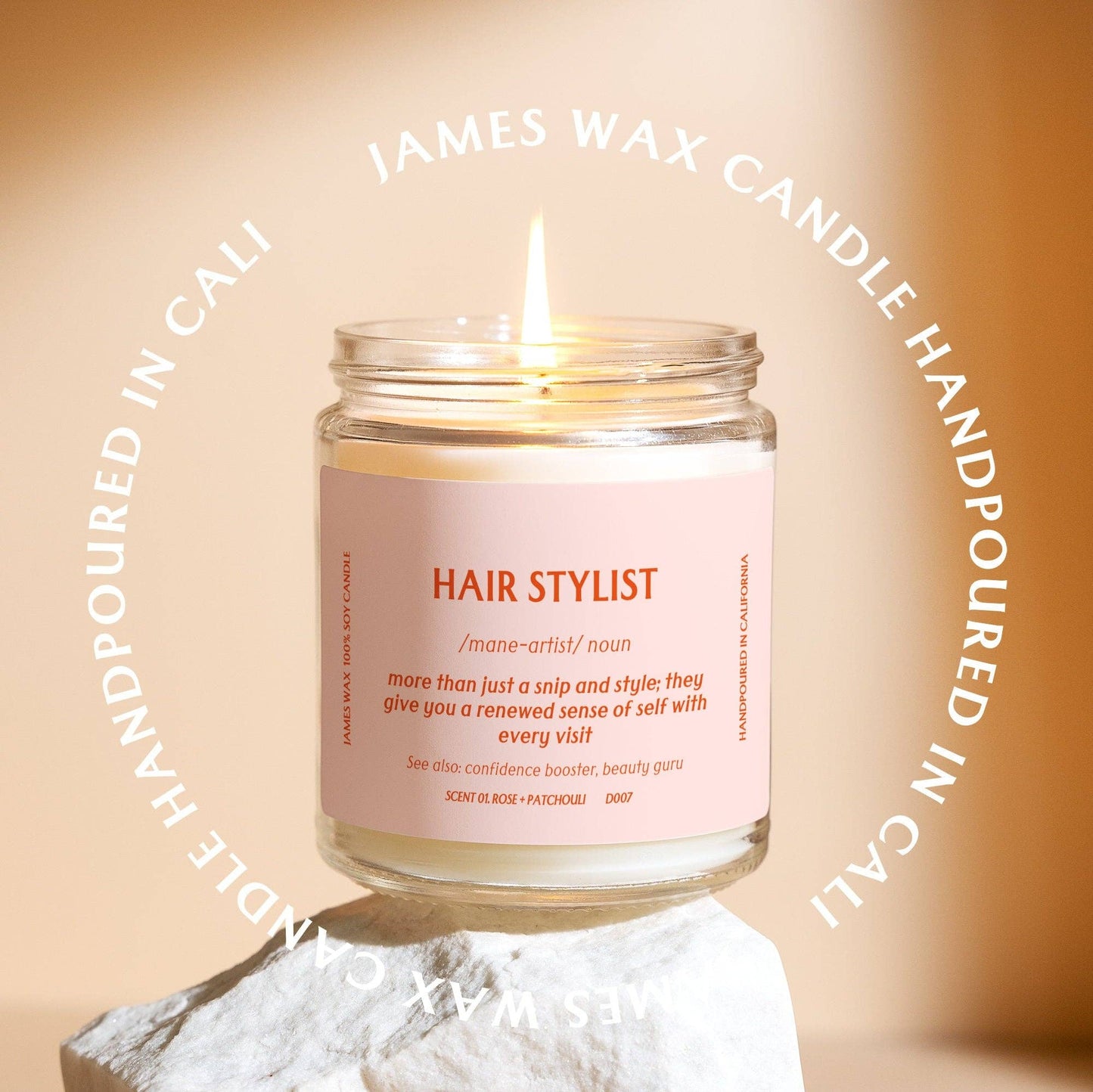 James Hair Stylist Candle Definition Candle Best Salon Stylist Spa Thank You Candle D007