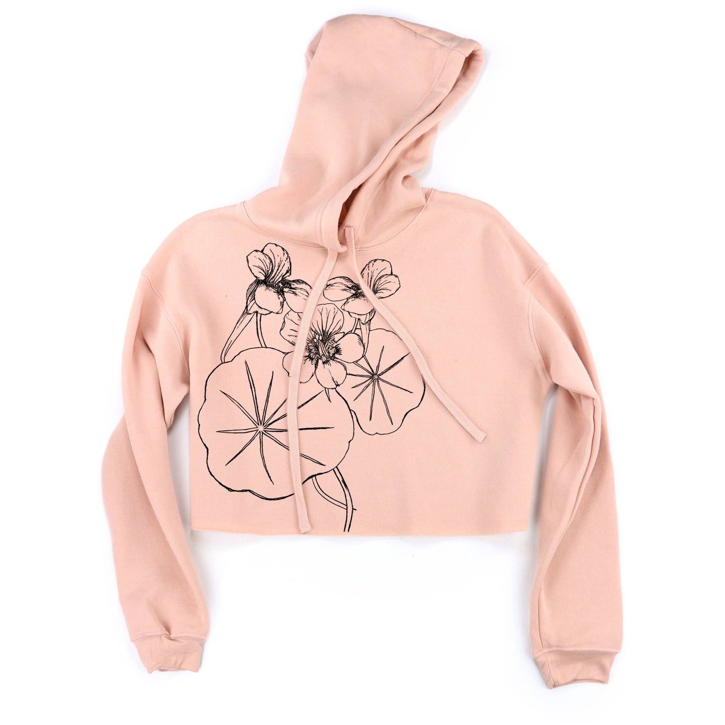 Supermaggie Nasturtiums Mandy Crop Hoodie