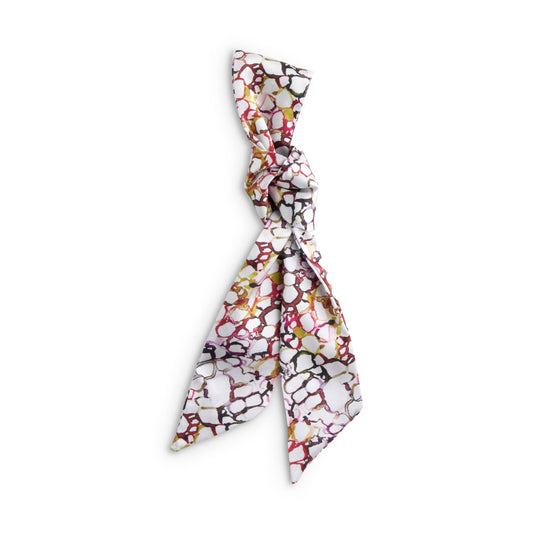 Abstract  Skinny Tie Bag Scarf - 5x95cm