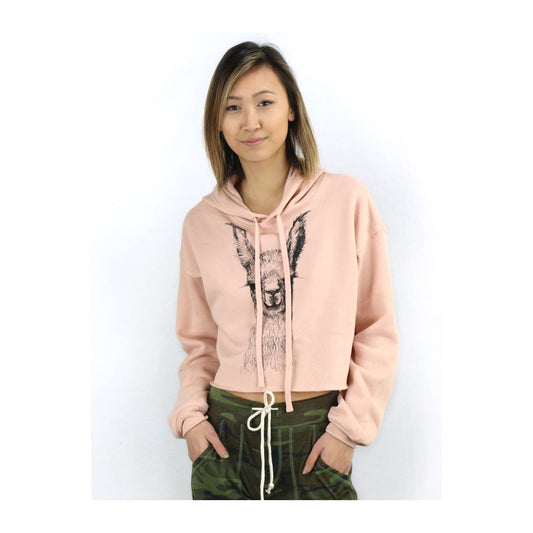Supermaggie Llama Mandy Crop Hoodie