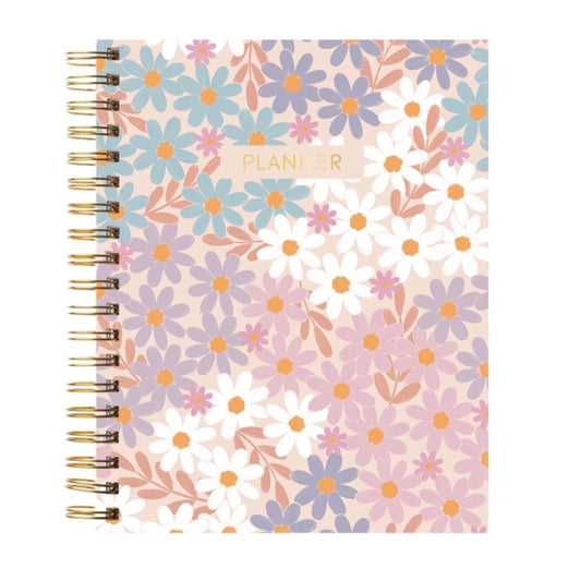 Elyse Blue Daisy Patch Undated Planner