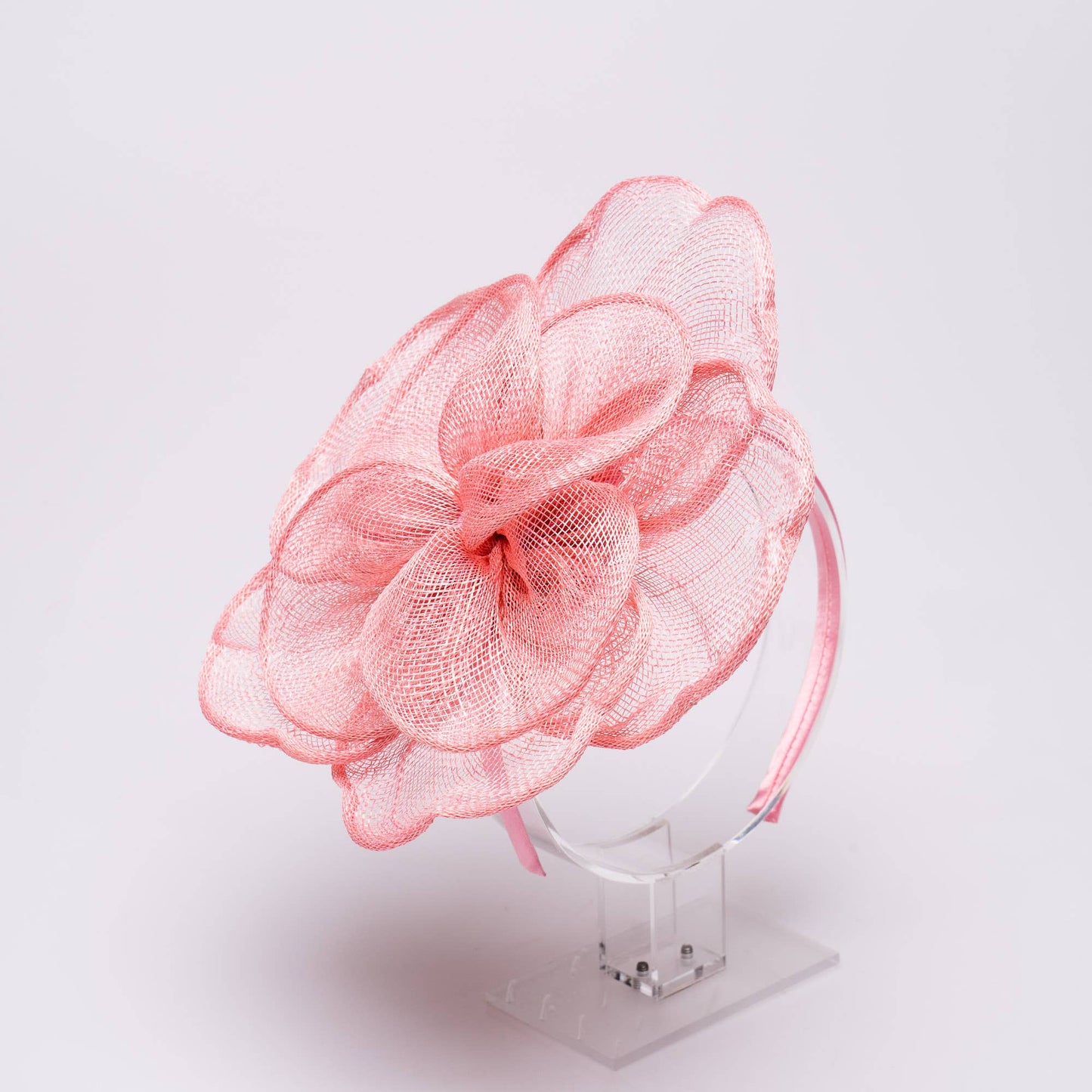 KaKyCo Sinamay Peony Pedal Narrow Headband Fascinator