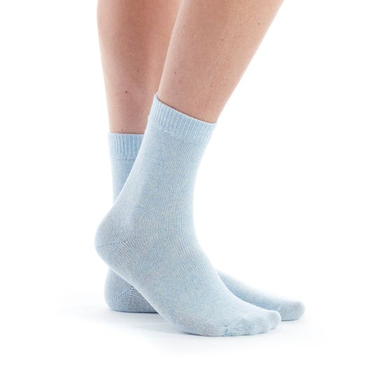 Sky Color Cashmere Plain Sock