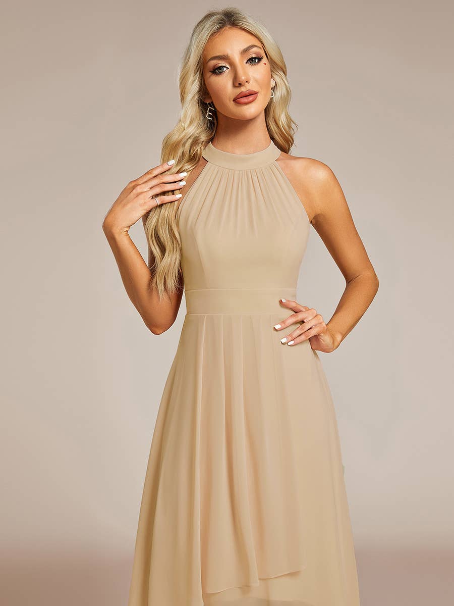 Ever Pretty Midi Lining Length fold stream Empire Waist Dresses