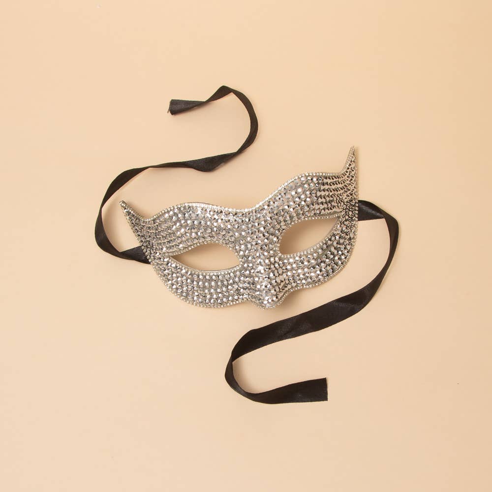 Sophia Rhinestone Fashion Mask