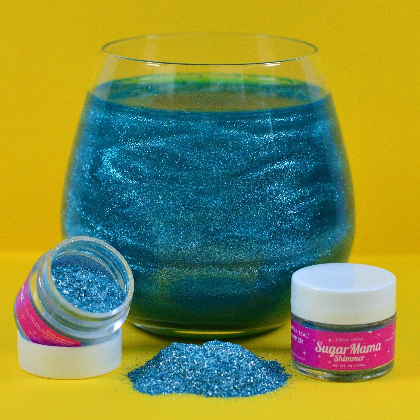 Mermaid Water Teal Shimmer - Teal Edible Glitter