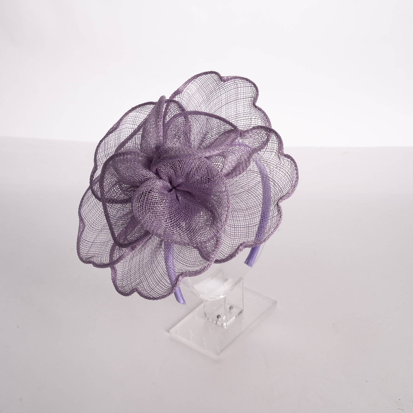 KaKyCo Sinamay Peony Pedal Narrow Headband Fascinator