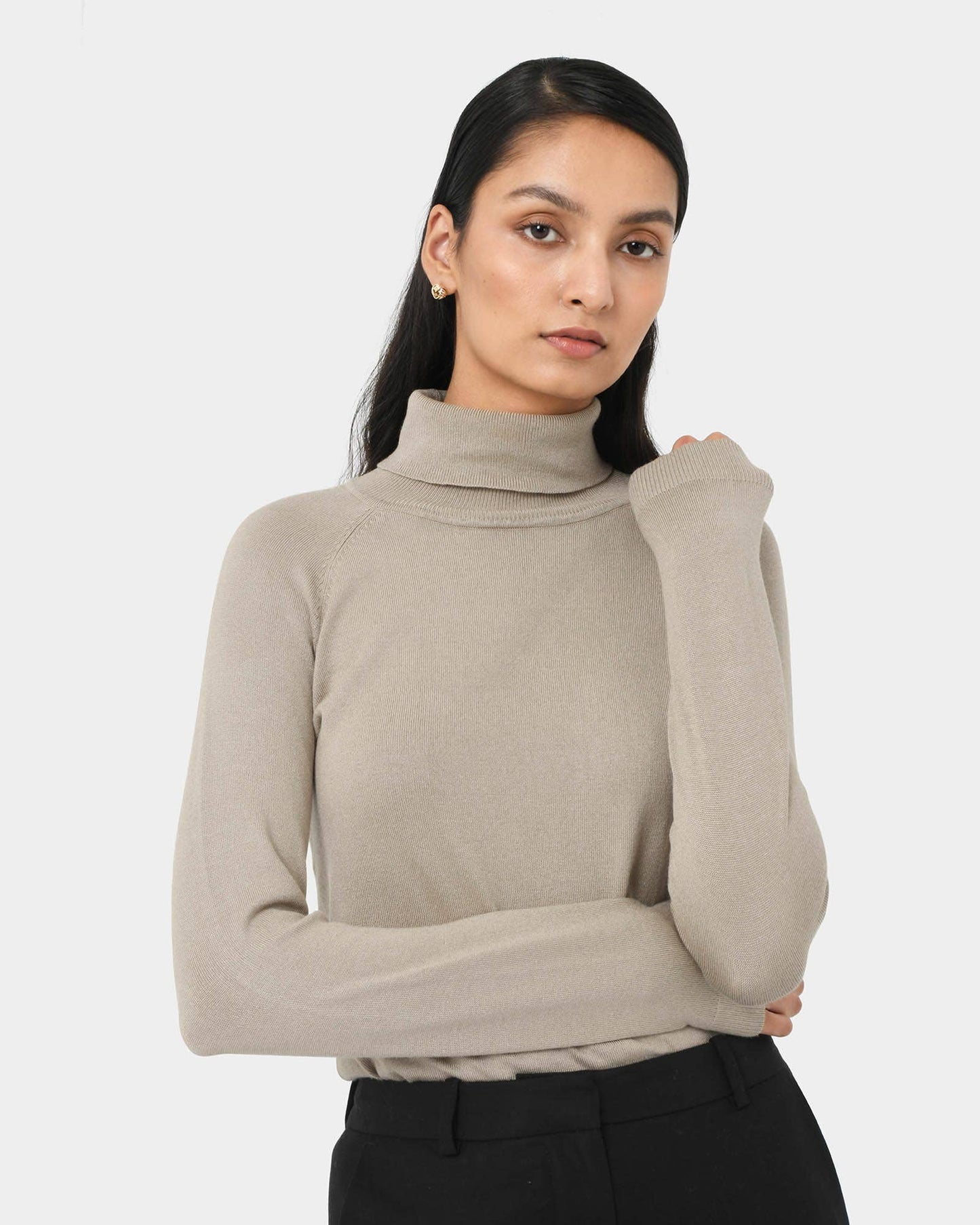 Forcast Women's Clarisse Turtleneck Sweater Jumper