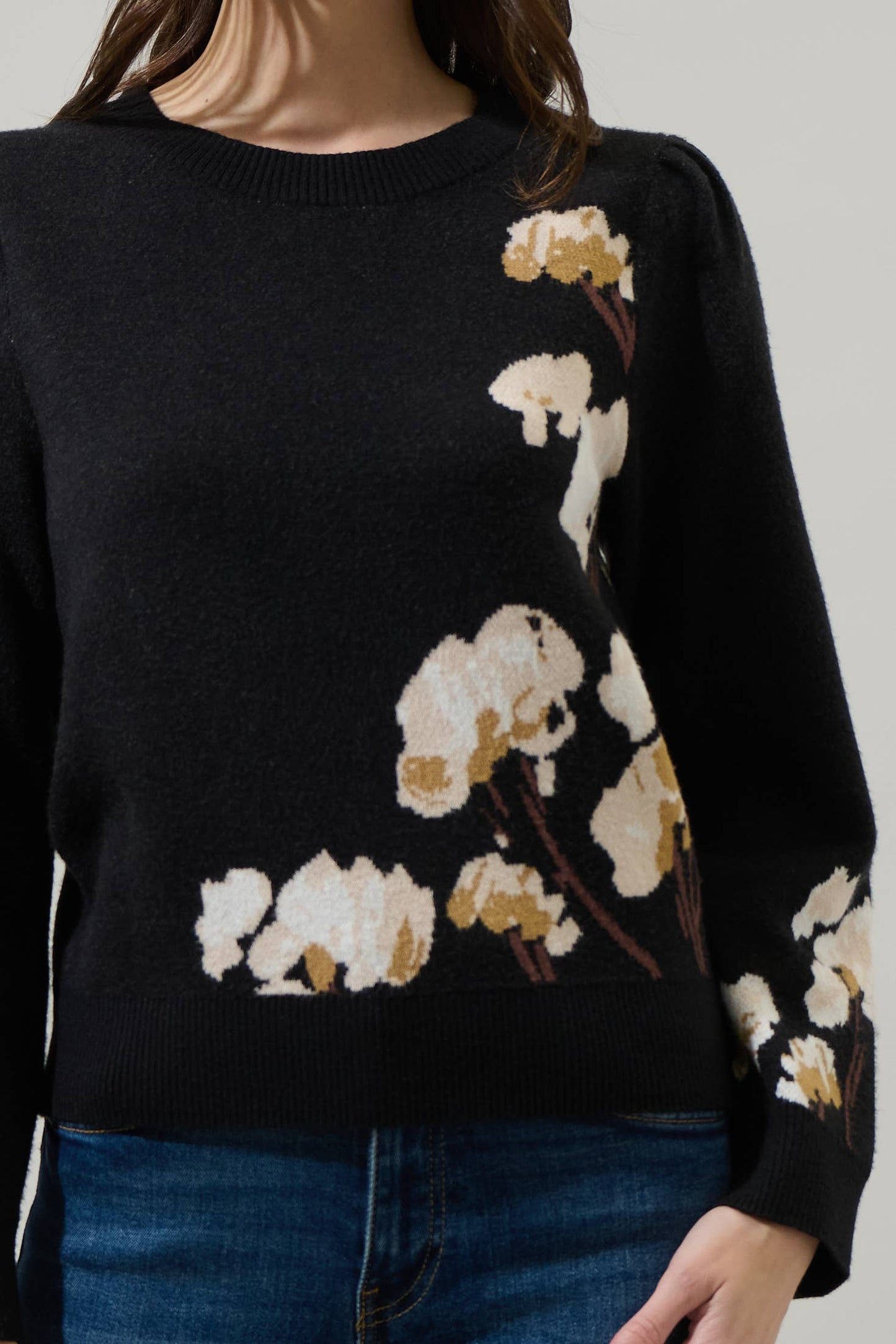 Sugar Nathalia Floral Long Sleeve Sweater