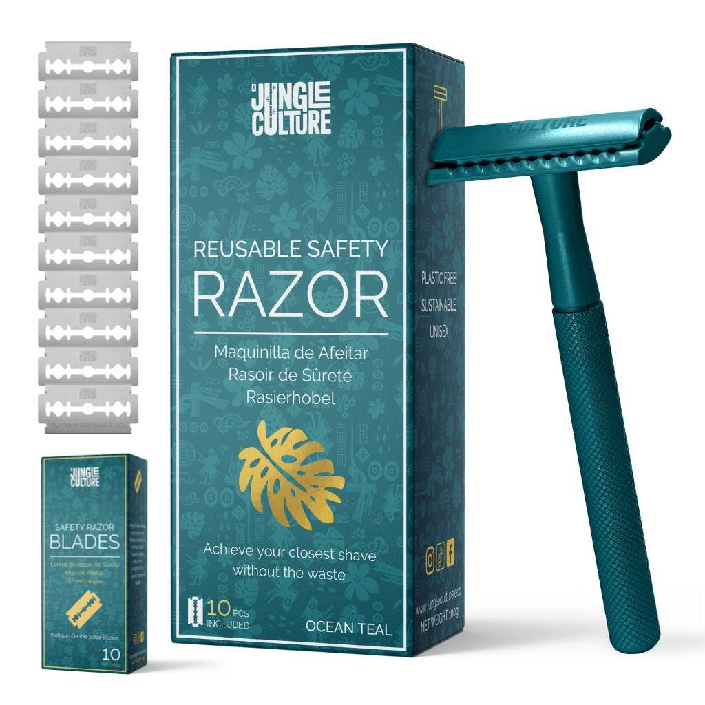 Jungle Razor WITH 10 razor blades included + stand