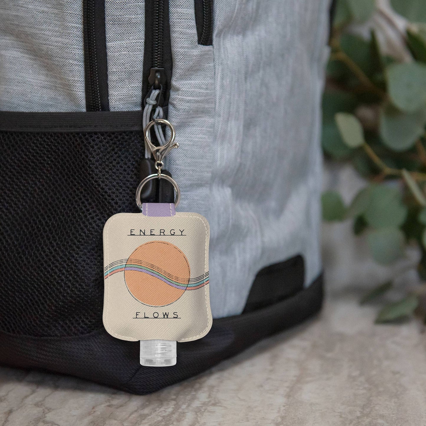 Studio Energy Flows Hand Sanitizer Holder with Travel Bottle