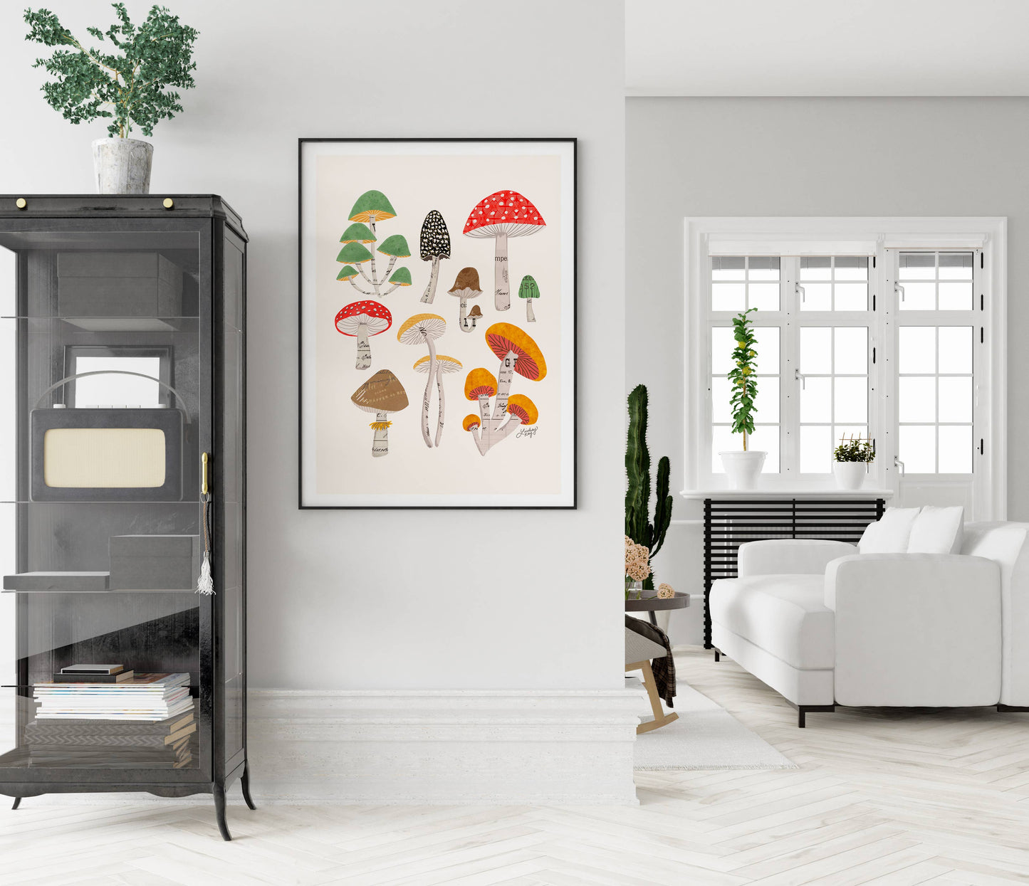 Mushrooms Illustration - Art Print