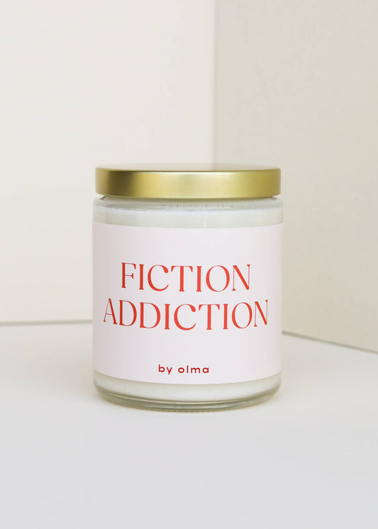 Jax Fiction Addiction - Book Lover Candle - 9oz Clear