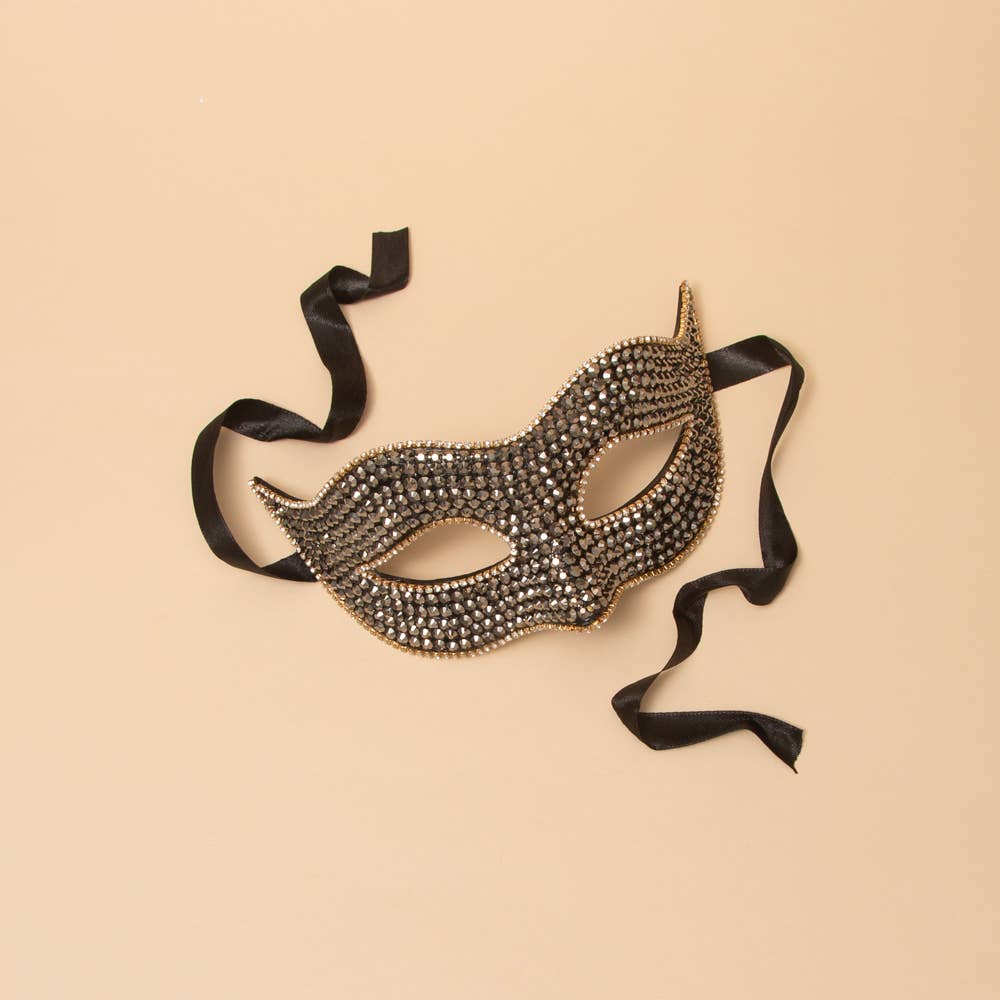 Sophia Rhinestone Fashion Mask