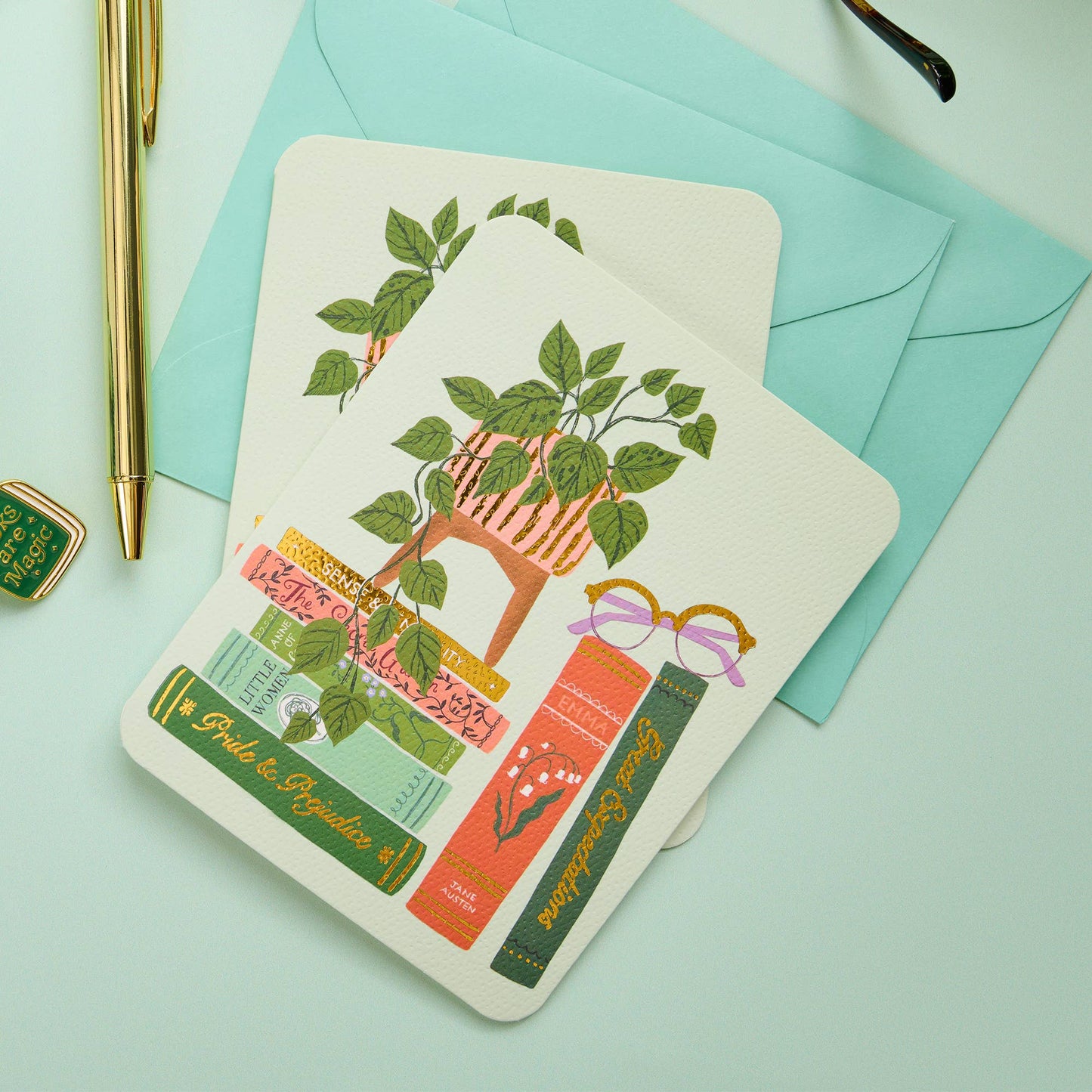 Studio Oh Cozy Reads Artisan Note Card Set