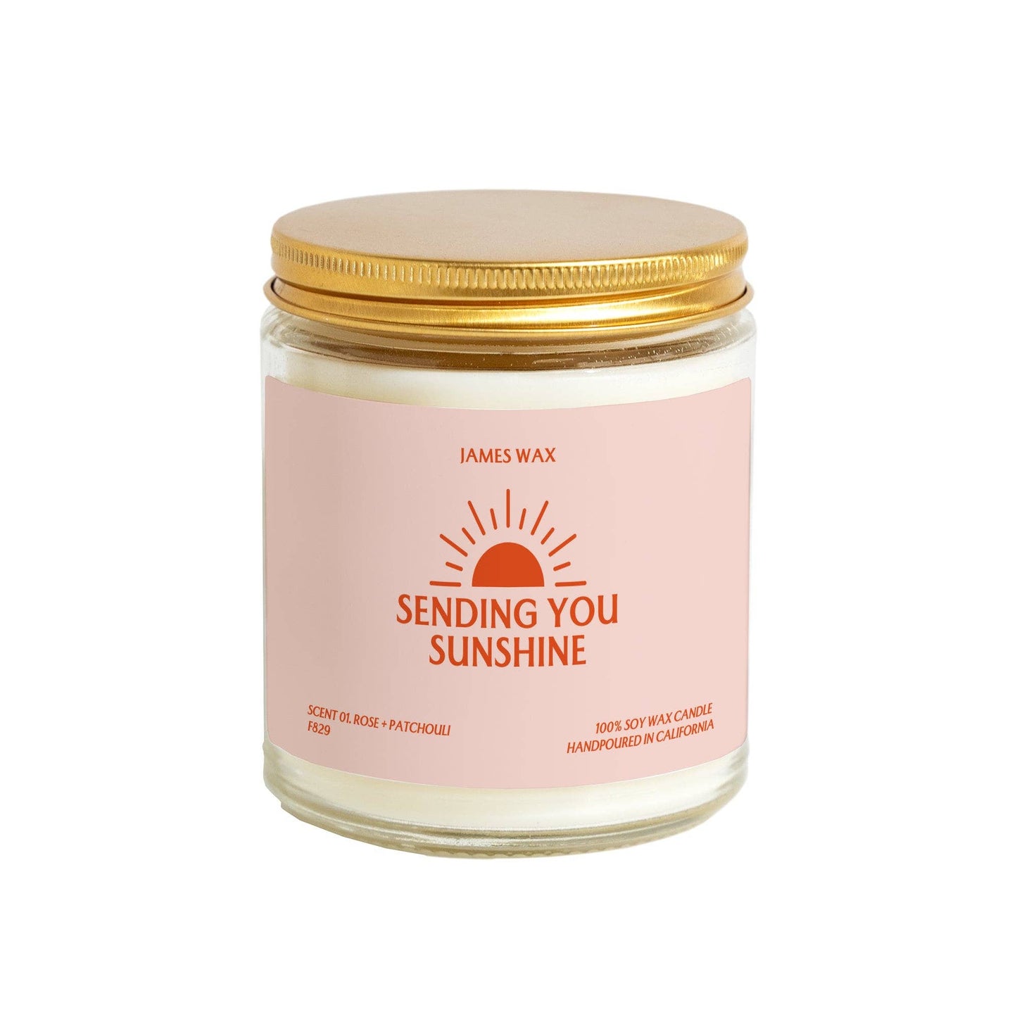 James Encouragement Gift Sending You Sunshine Candle Candle For Encouragement Positivity Gift F829