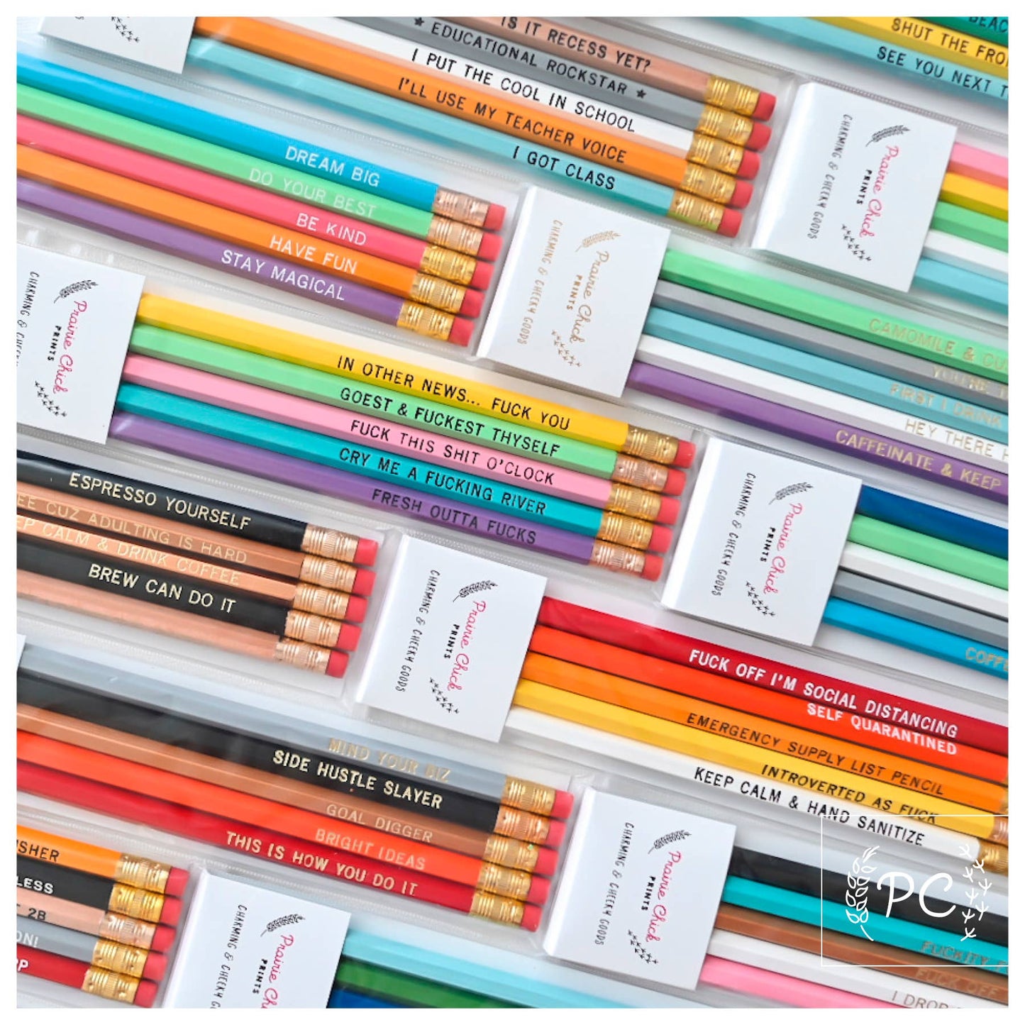 valentine's pencil set