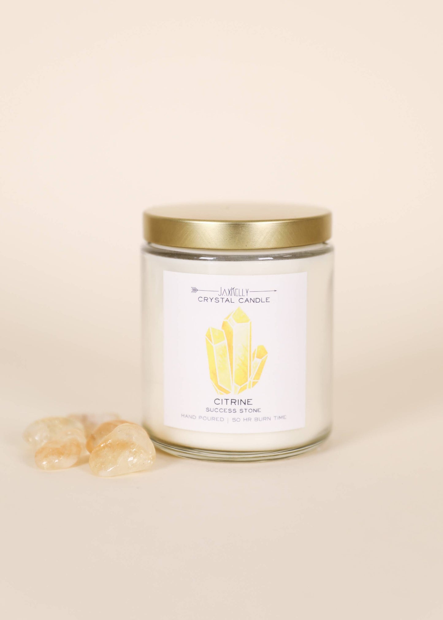 Jax Crystal Candles - Citrine