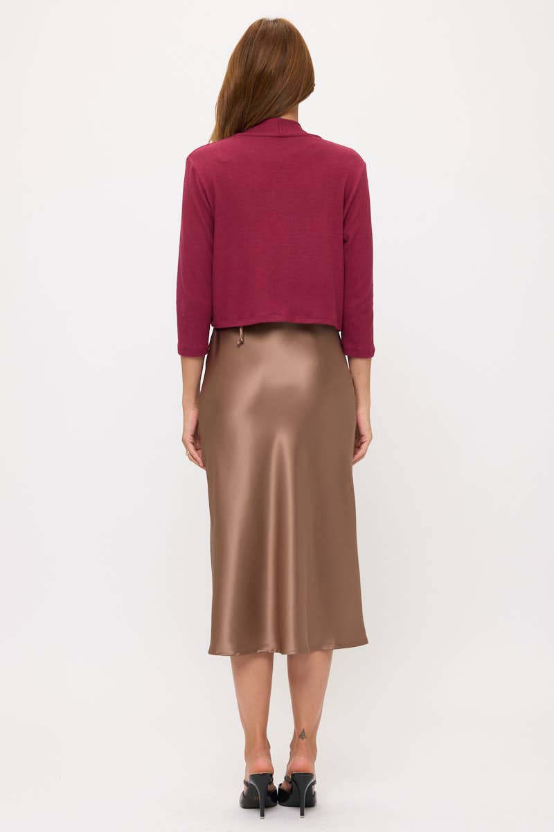 Renee Made in USA Brushed Knit Cashmere Like Bolero