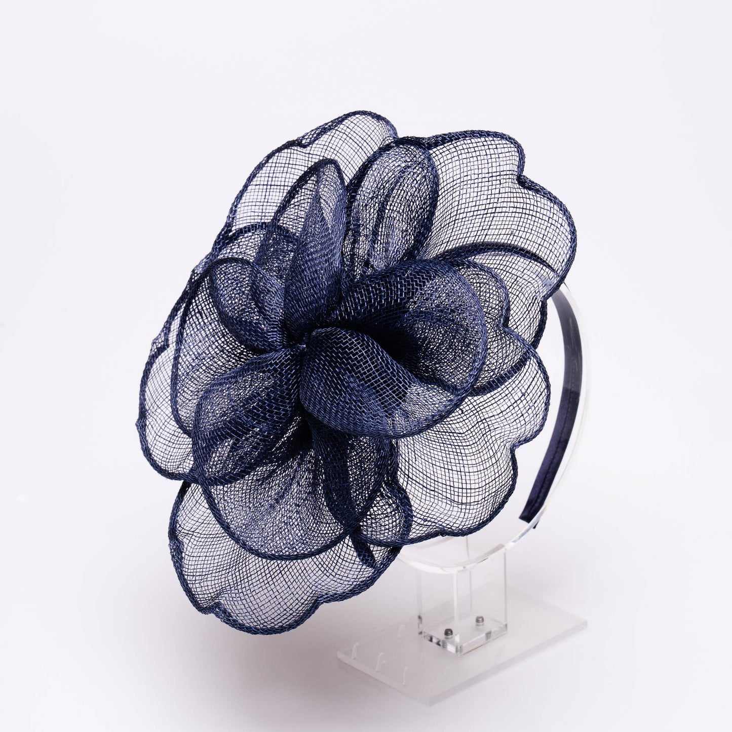 KaKyCo Sinamay Peony Pedal Narrow Headband Fascinator