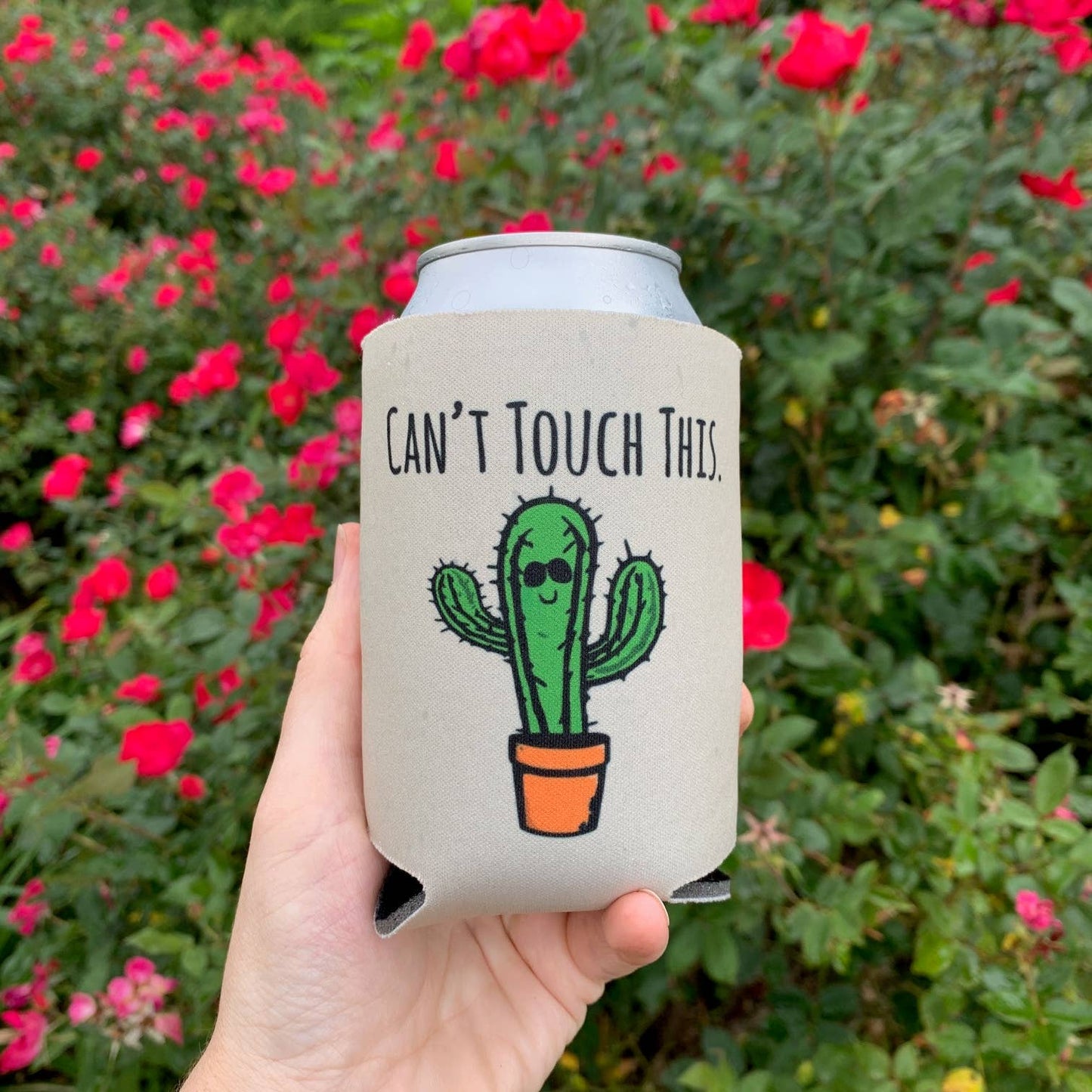 Moonlight Can't Touch This - Funny Koozies - Cactus, Pun, Plant Lover
