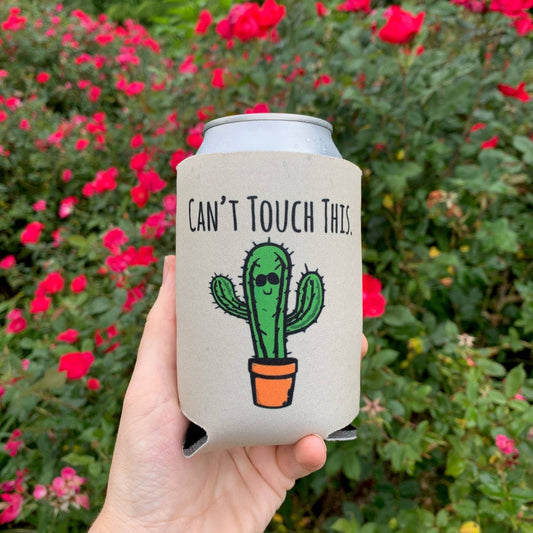 Moonlight Can't Touch This - Funny Koozies - Cactus, Pun, Plant Lover