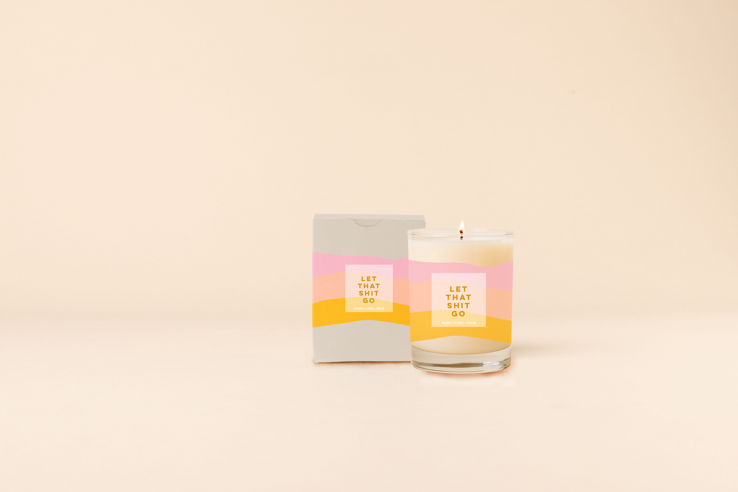 Candle Rocks Glass - Good Vibes Only: Good Vibes