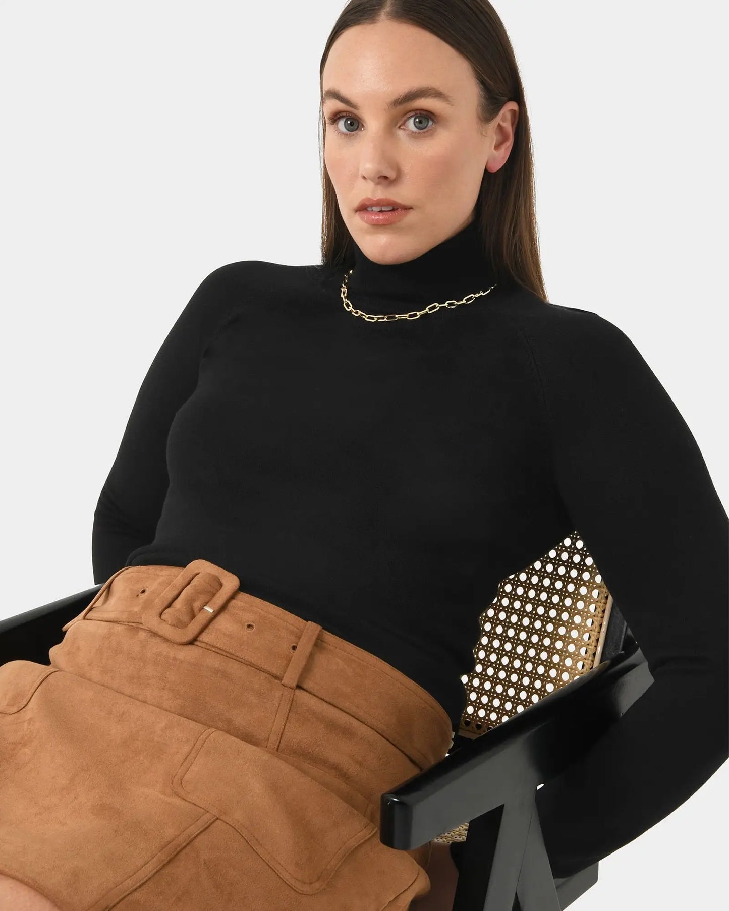 Forcast Women's Clarisse Turtleneck Sweater Jumper