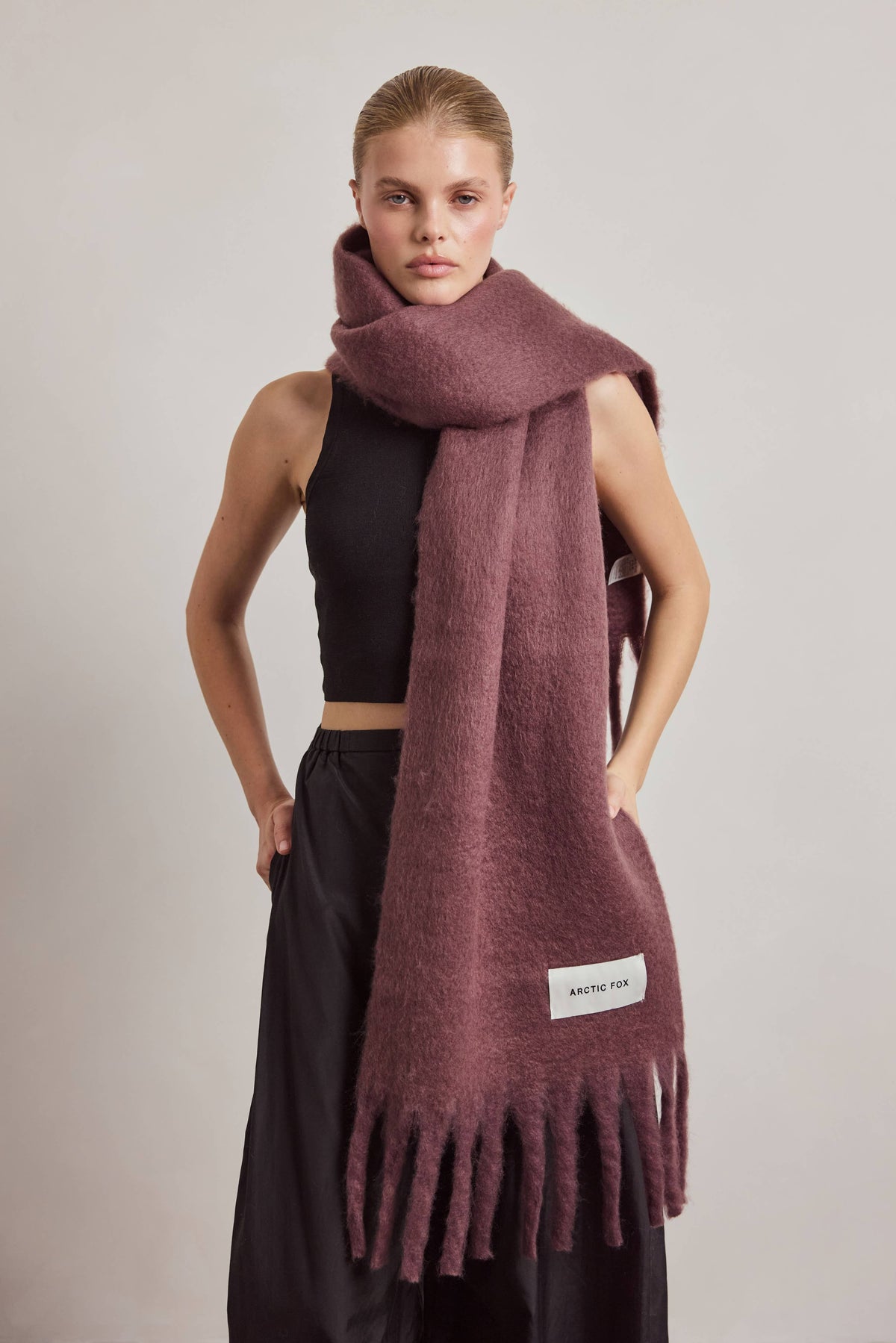 Arctic Fox The Stockholm Scarf - 100% Recycled - Cocoa Powder - FW26