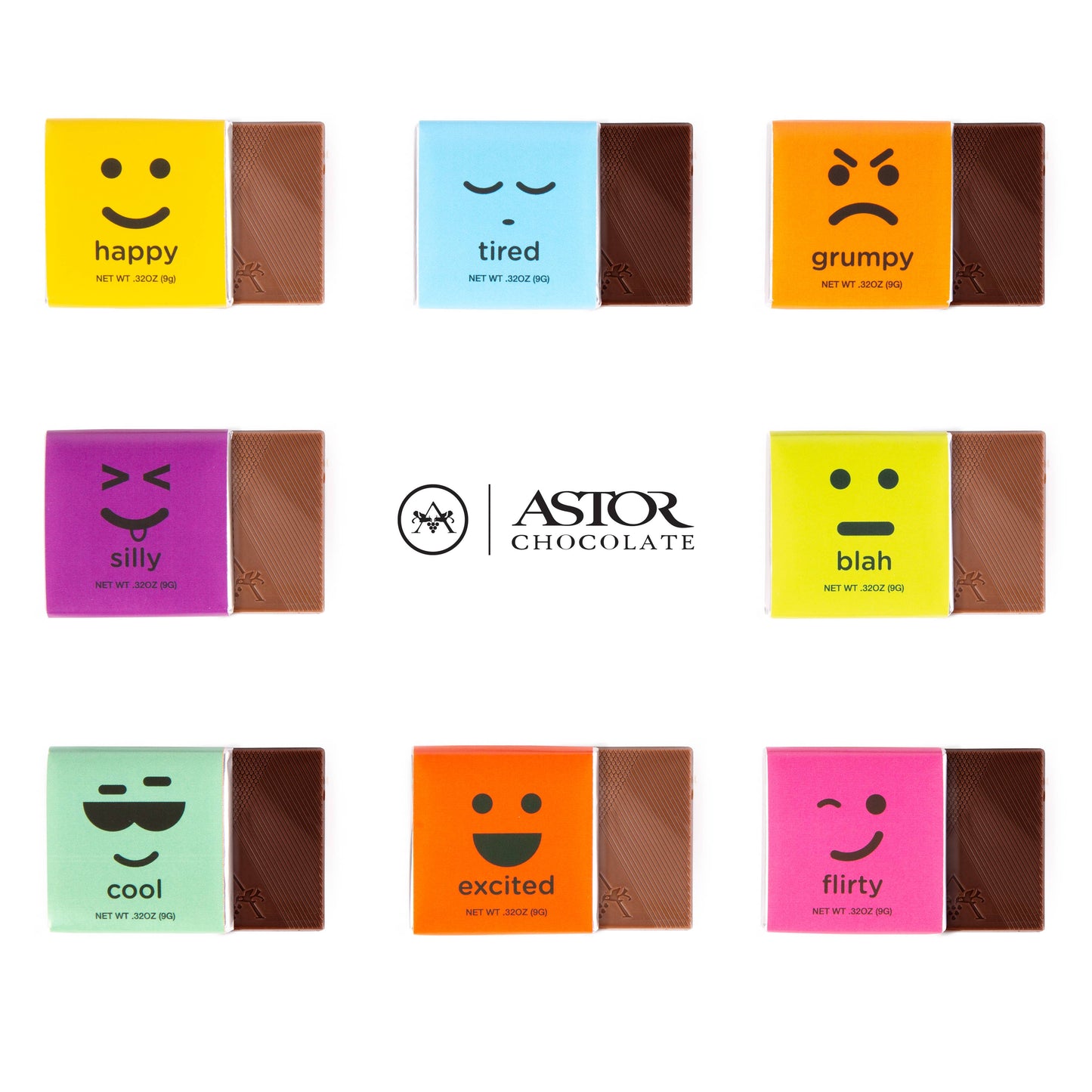 Moodibars® Squares Tub - Assorted Squares (120 pcs in tub)