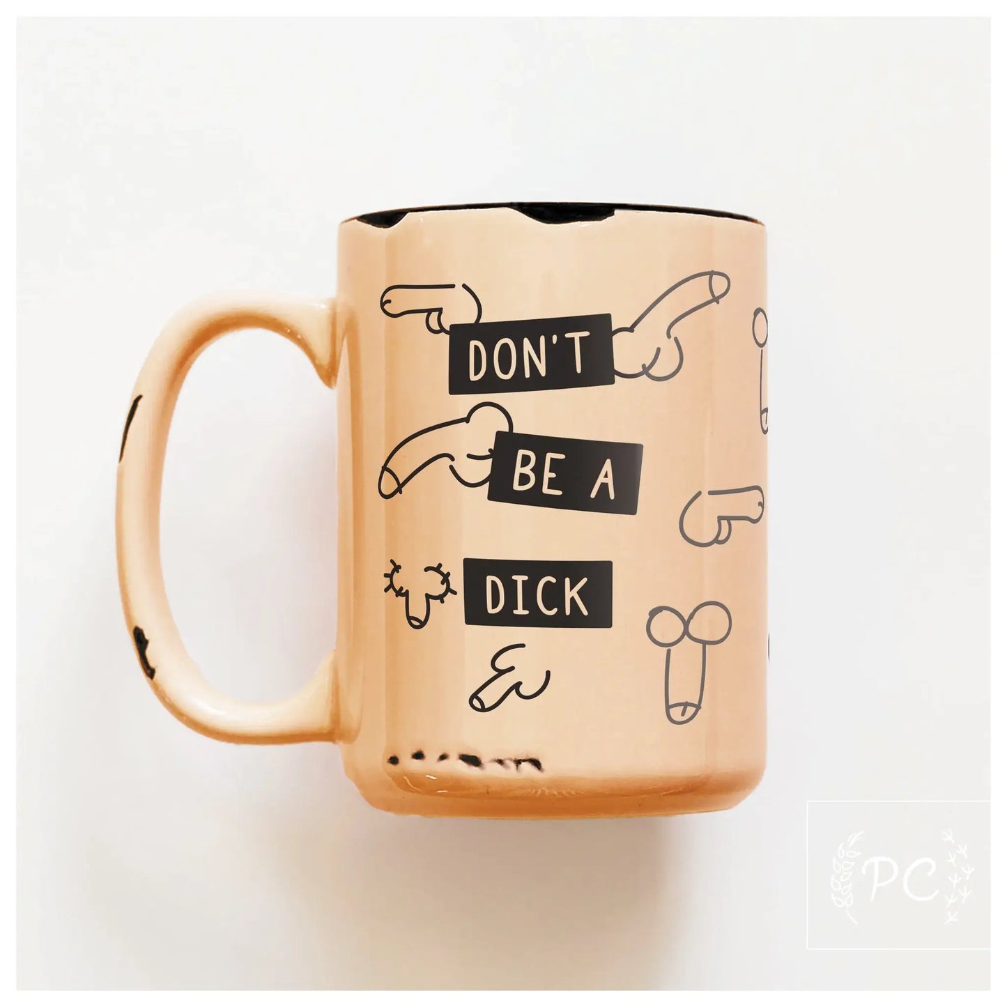 Don't be a dick | ceramic mug