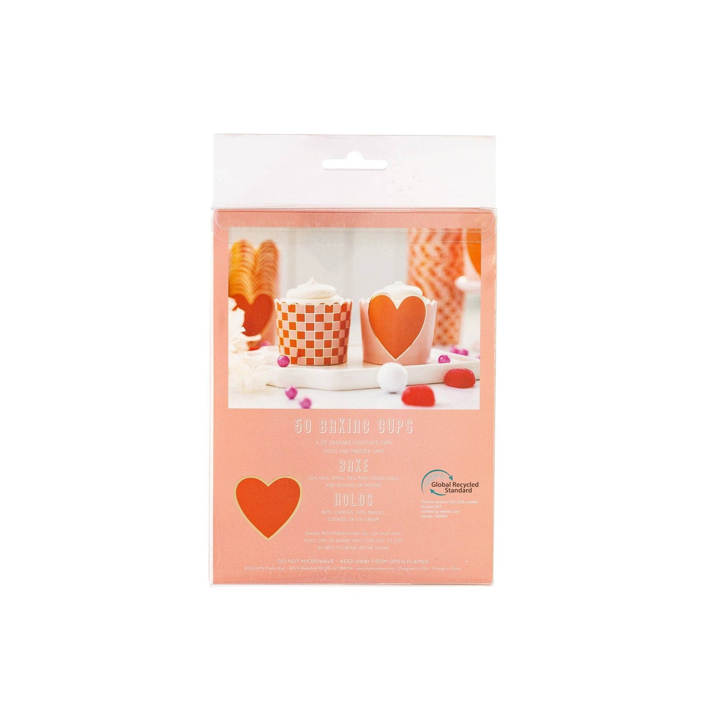 Minds Eye - Gold Foil Check Baking Cups (50 pcs)