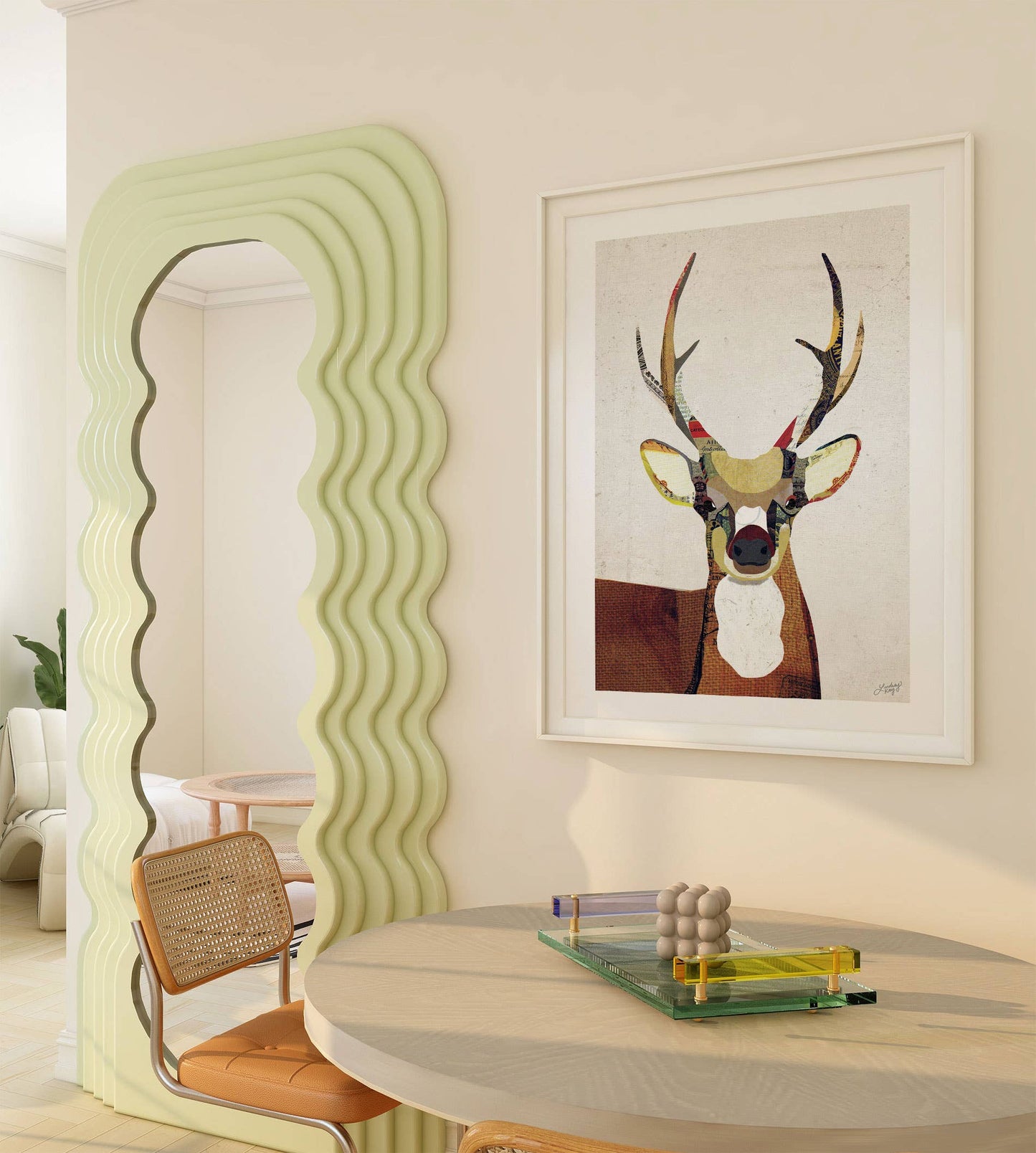 Deer Collage - Art Print