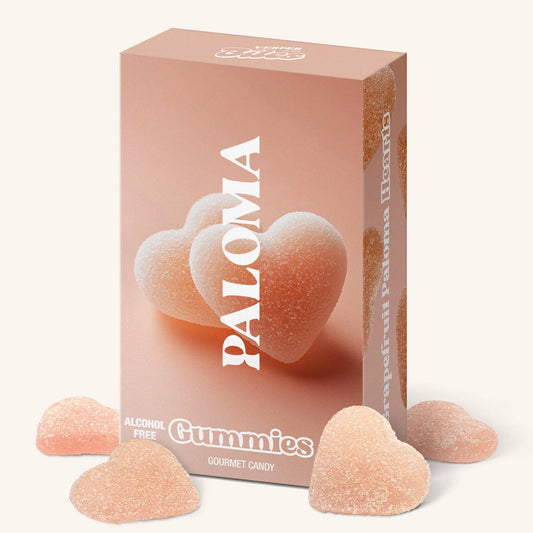 Vesper Paloma Heart Gummies, Chewy Candies, Alcohol-Free
