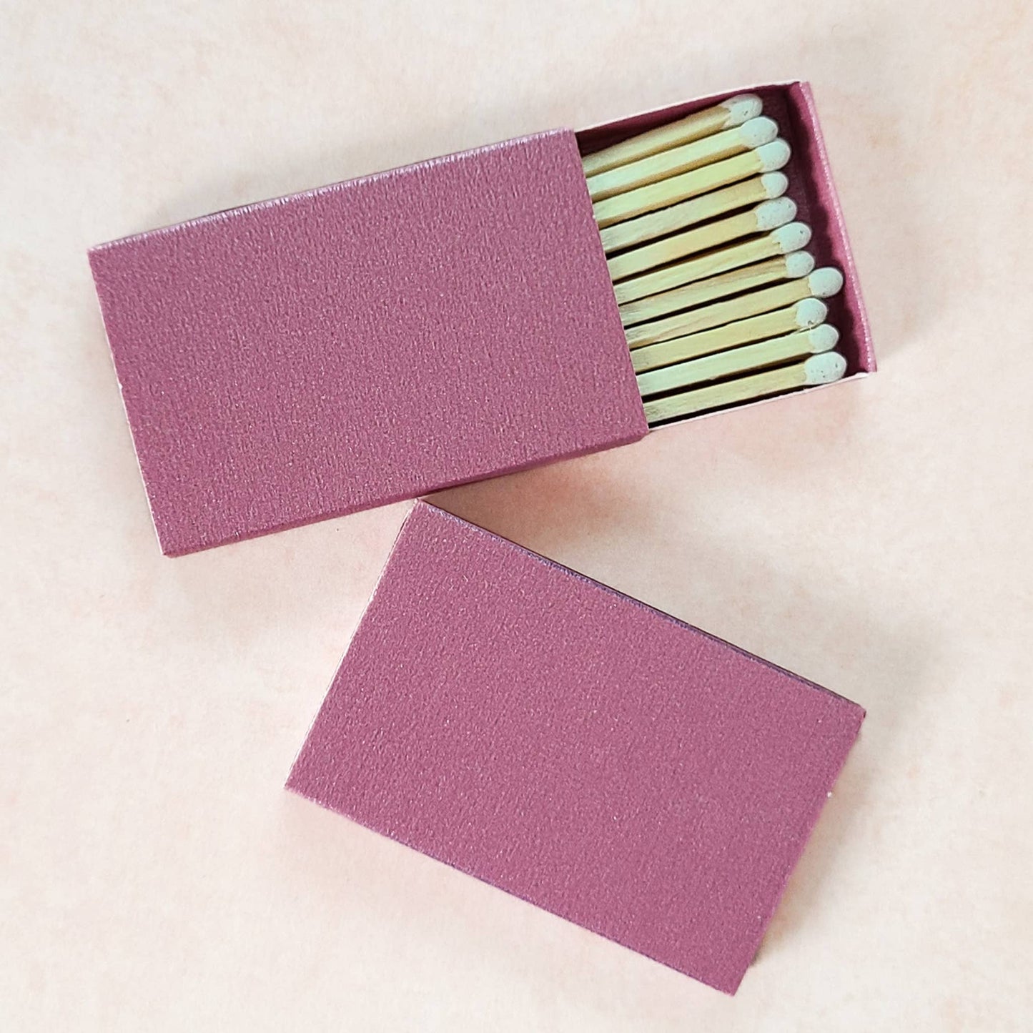 Iridescent Color Matchbox with White Matchsticks